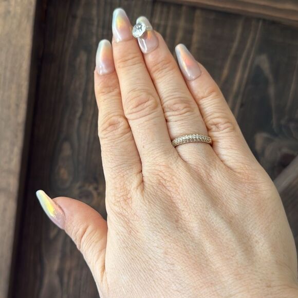 Elegant 14K Gold Plated Zirconia Ring - Picture 5 of 9